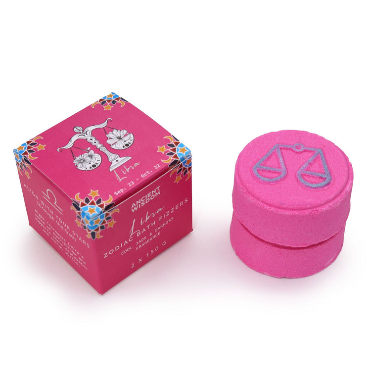 Zodiac Bath Fizzers with Horoscope