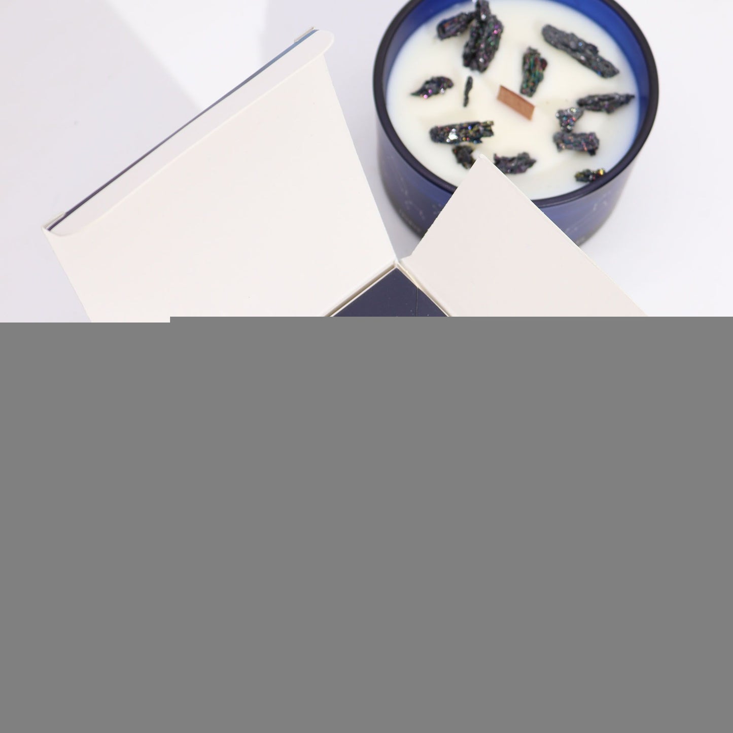 Zodiac Crystal Candle with Gemstone Bracelet - Sagittarius