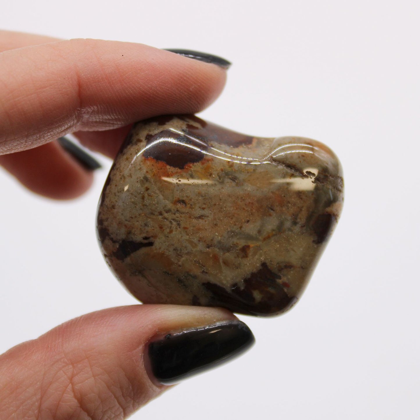 Bag of 6 Large African Tumble Stones - Jasper Nguni