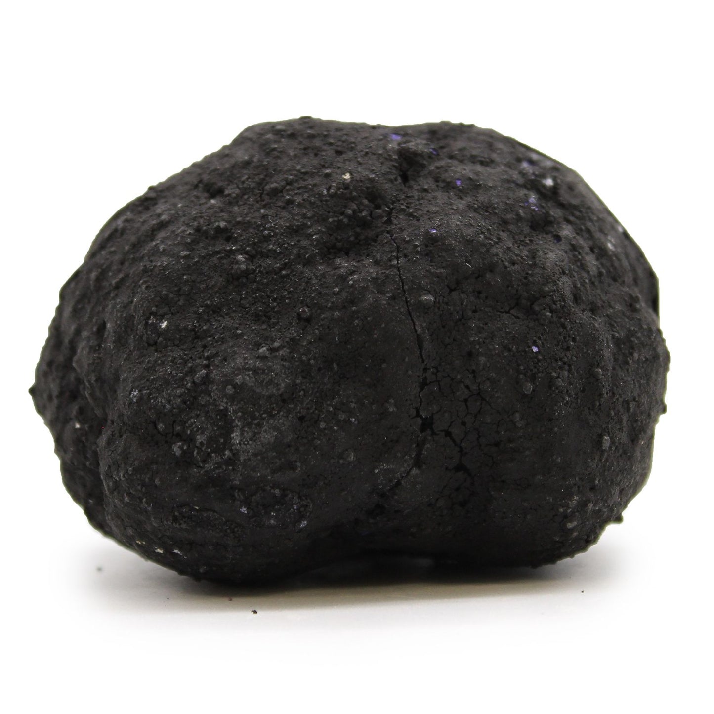 Coloured Calsite Geodes - Black Rock - Blue