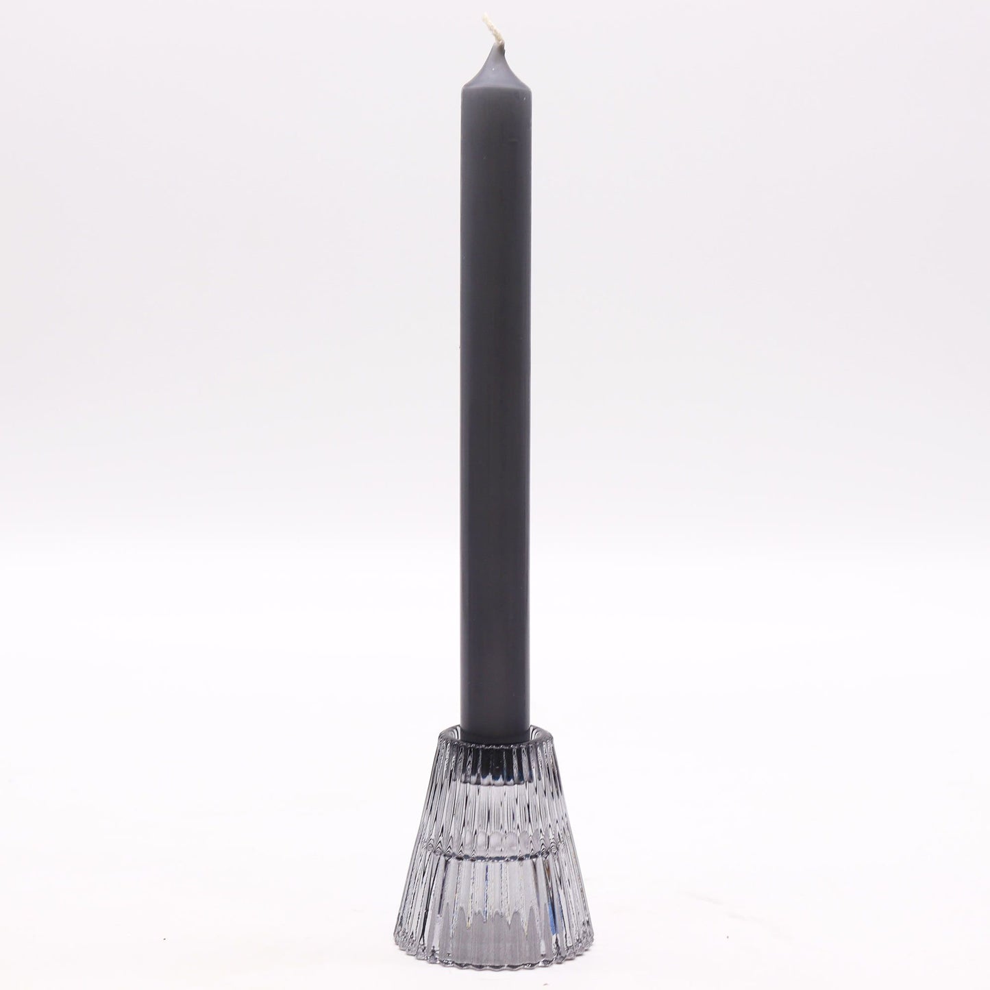 Set of 2 Flip Dinner Candle / Tealight Holder - Midnight Grey
