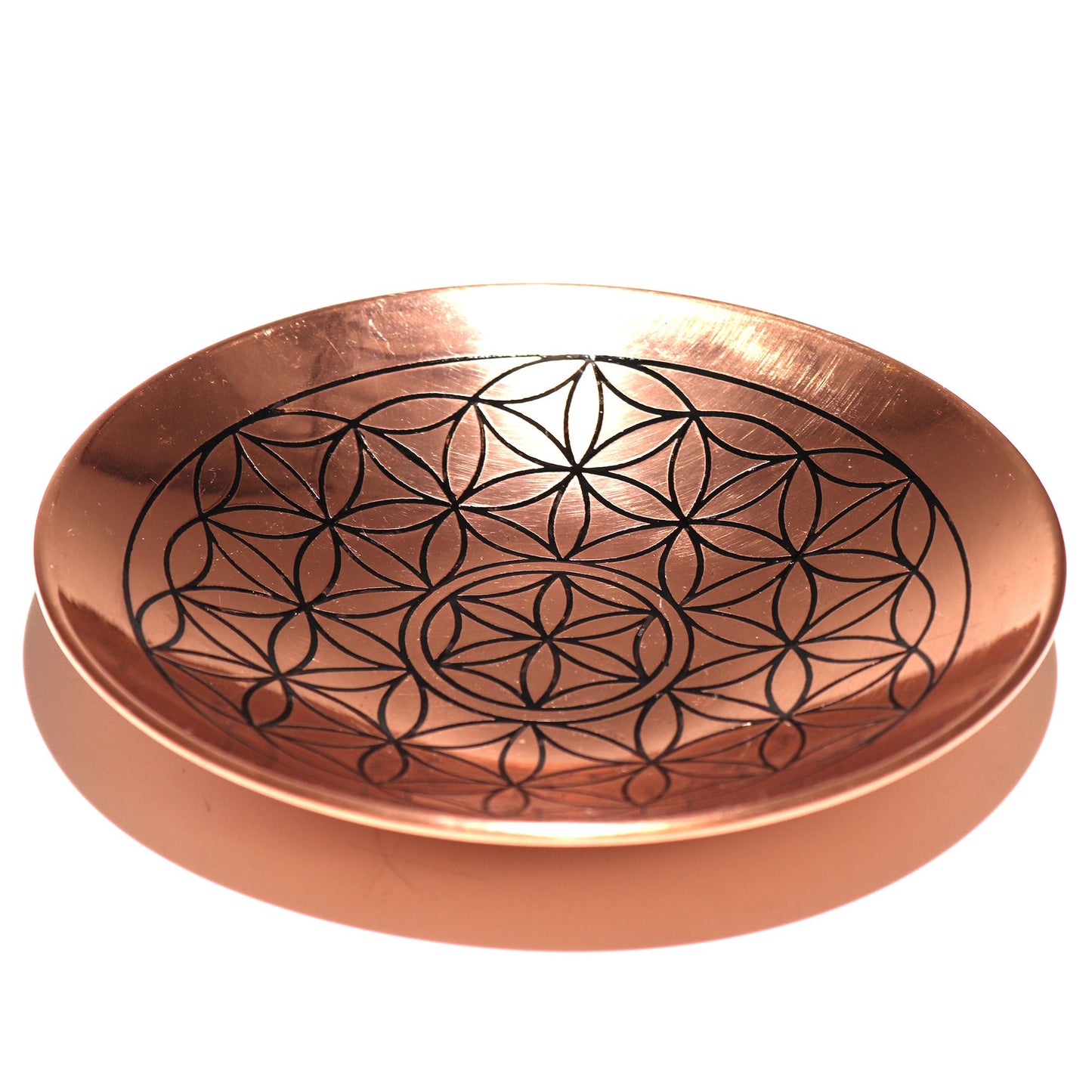 Copper Offer / Smudge Plate - Flower of Life
