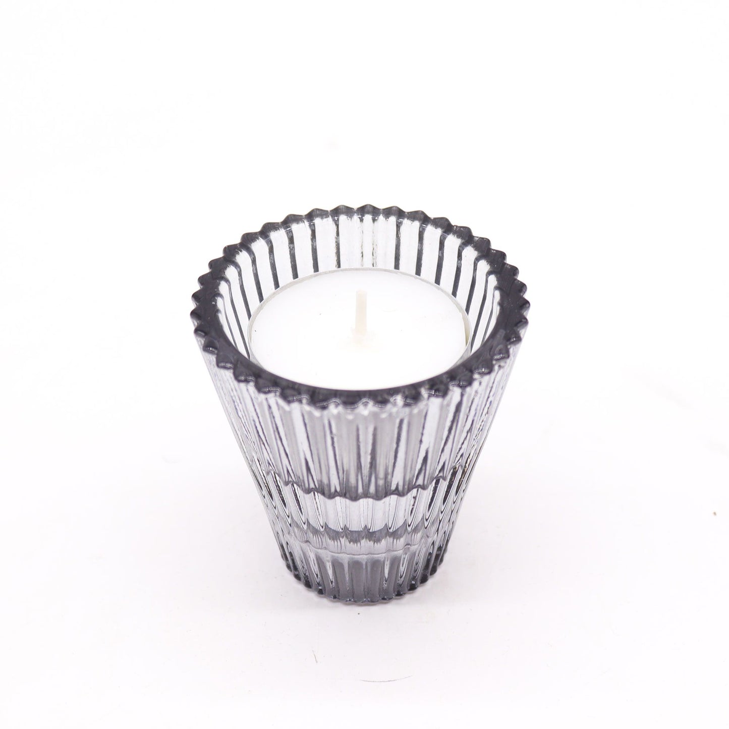 Set of 2 Flip Dinner Candle / Tealight Holder - Midnight Grey