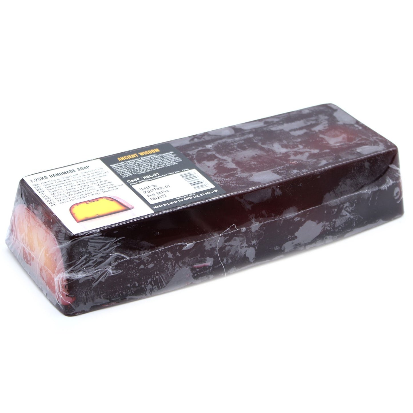 Handmade Soap Loaf - Passion Fruit - Slice Approx. 100g