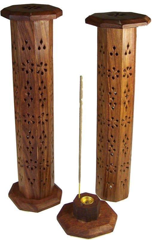 Sheesham Hexagonal Incense Tower