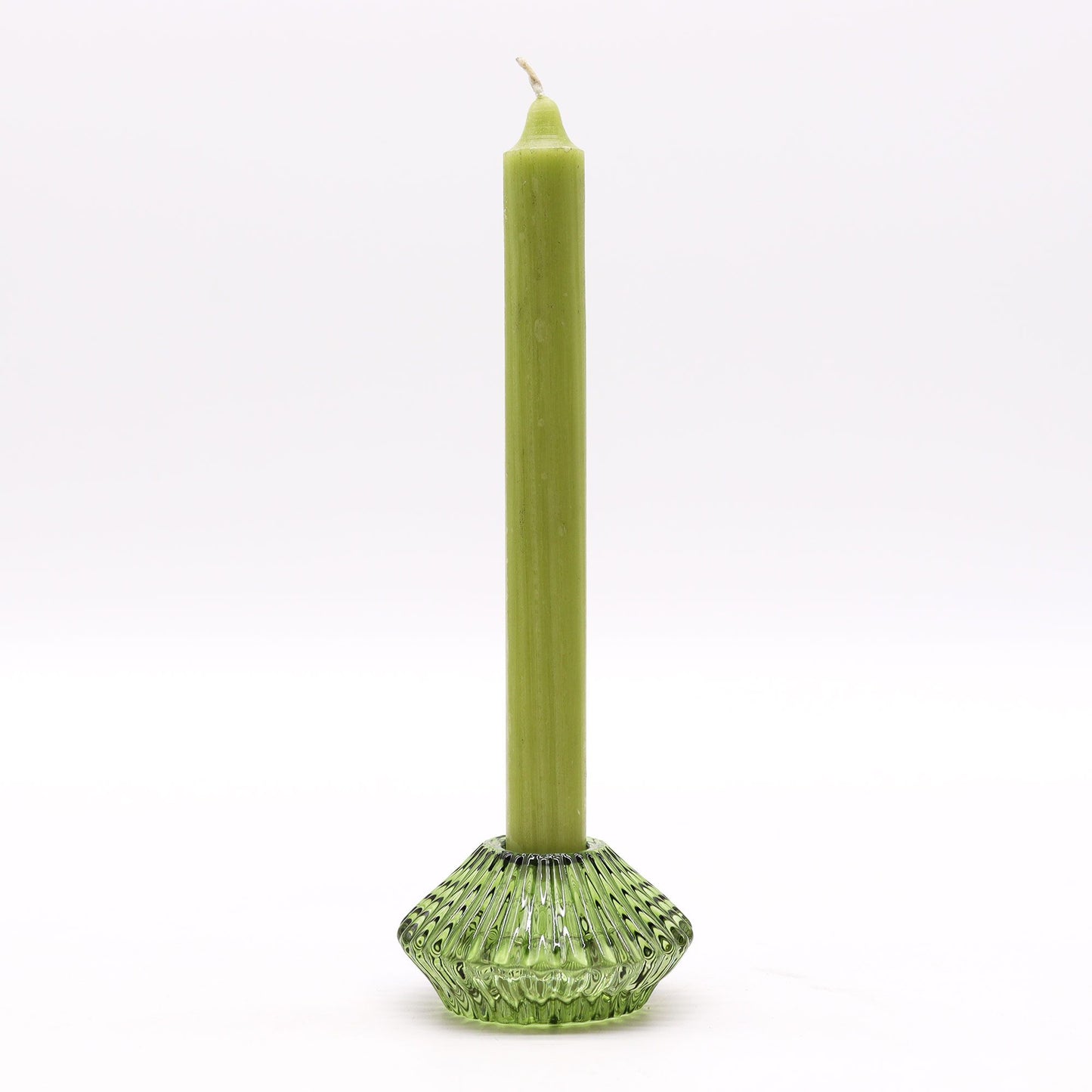 Set of 2 Flower Flip Dinner Candle / Tealight Holder - Garden Jade