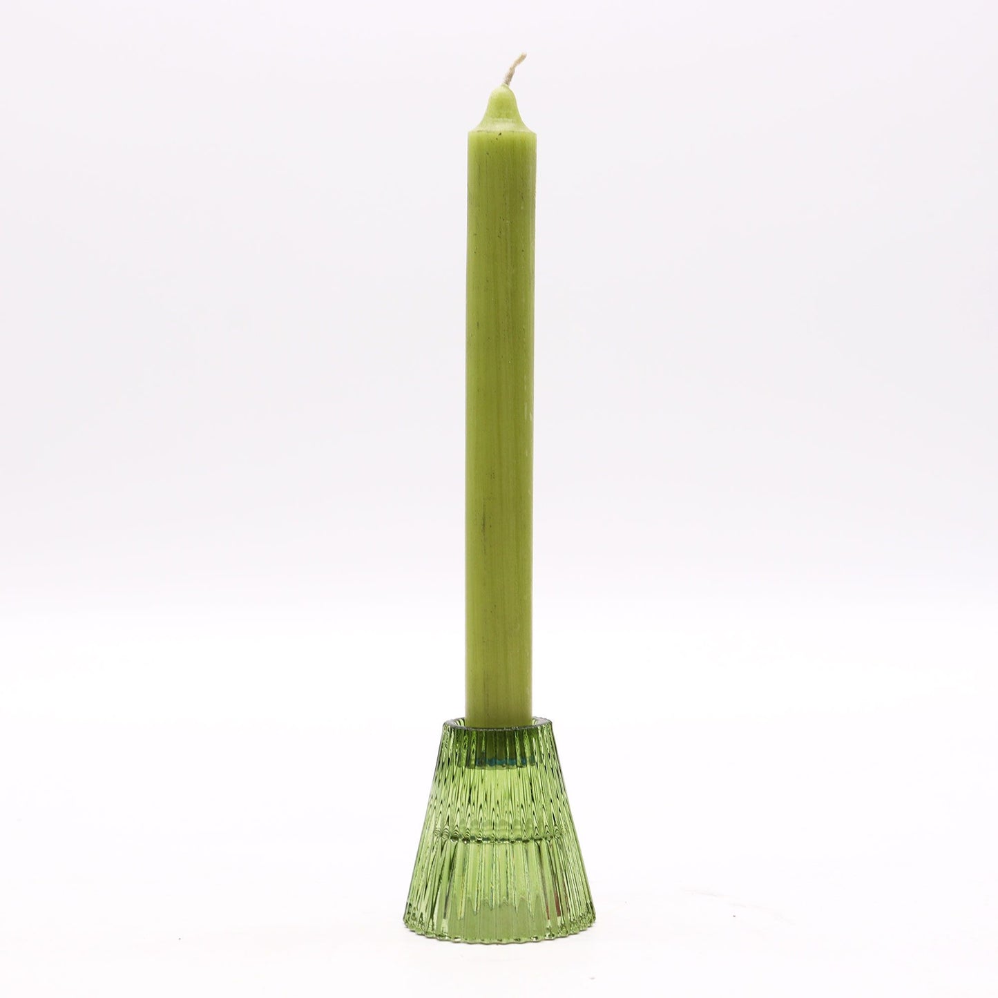 Set of 2 Flip Dinner Candle / Tealight Holder - Garden Jade