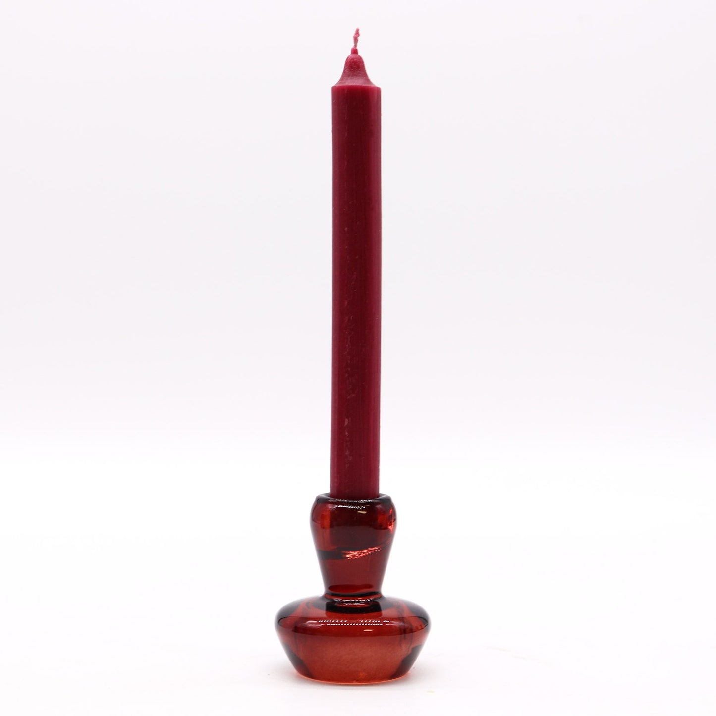Set of 2 Mushroom Flip Dinner Candle / Tealight Holder - Vampire Red