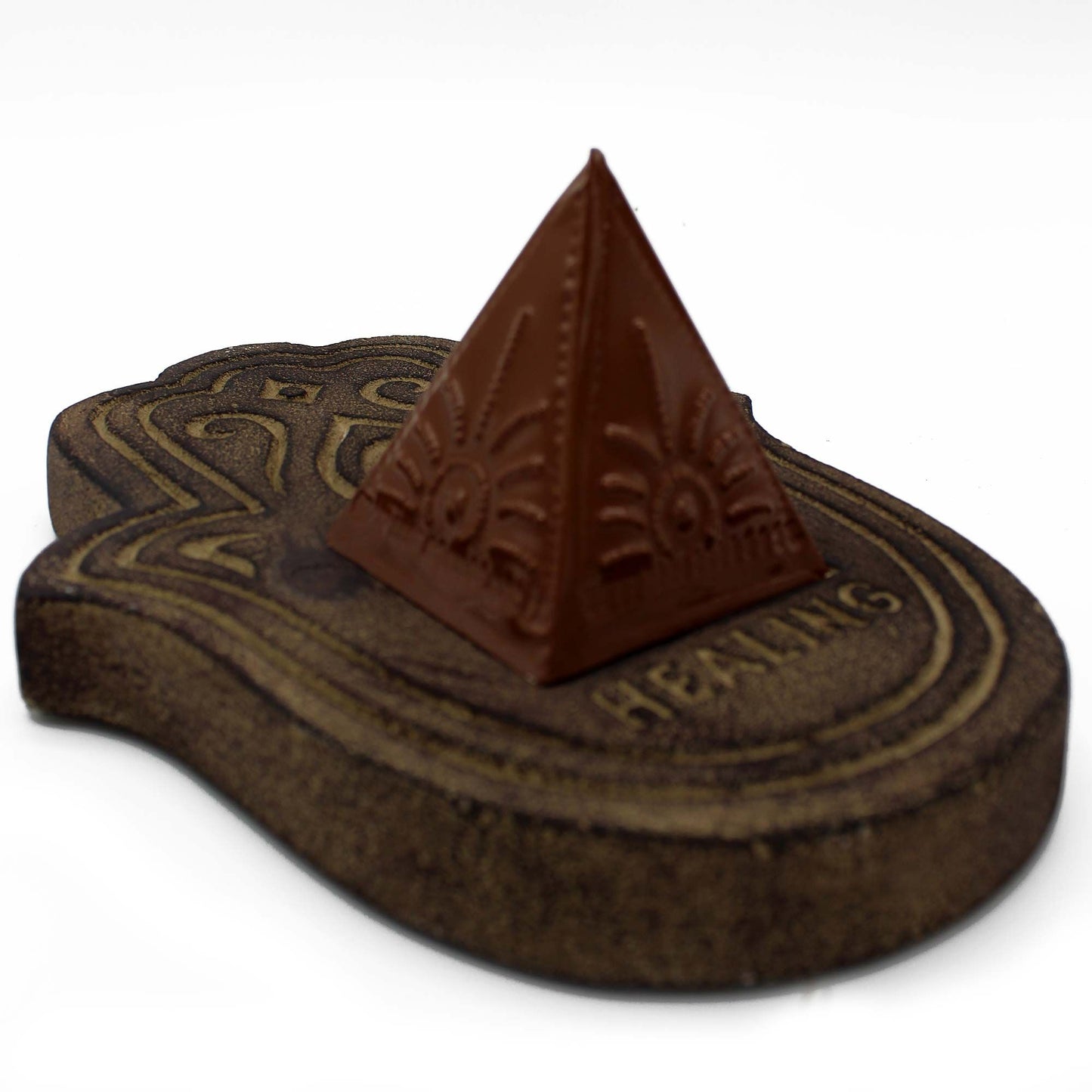 Healling Incense Plate - Black Lava-Stone