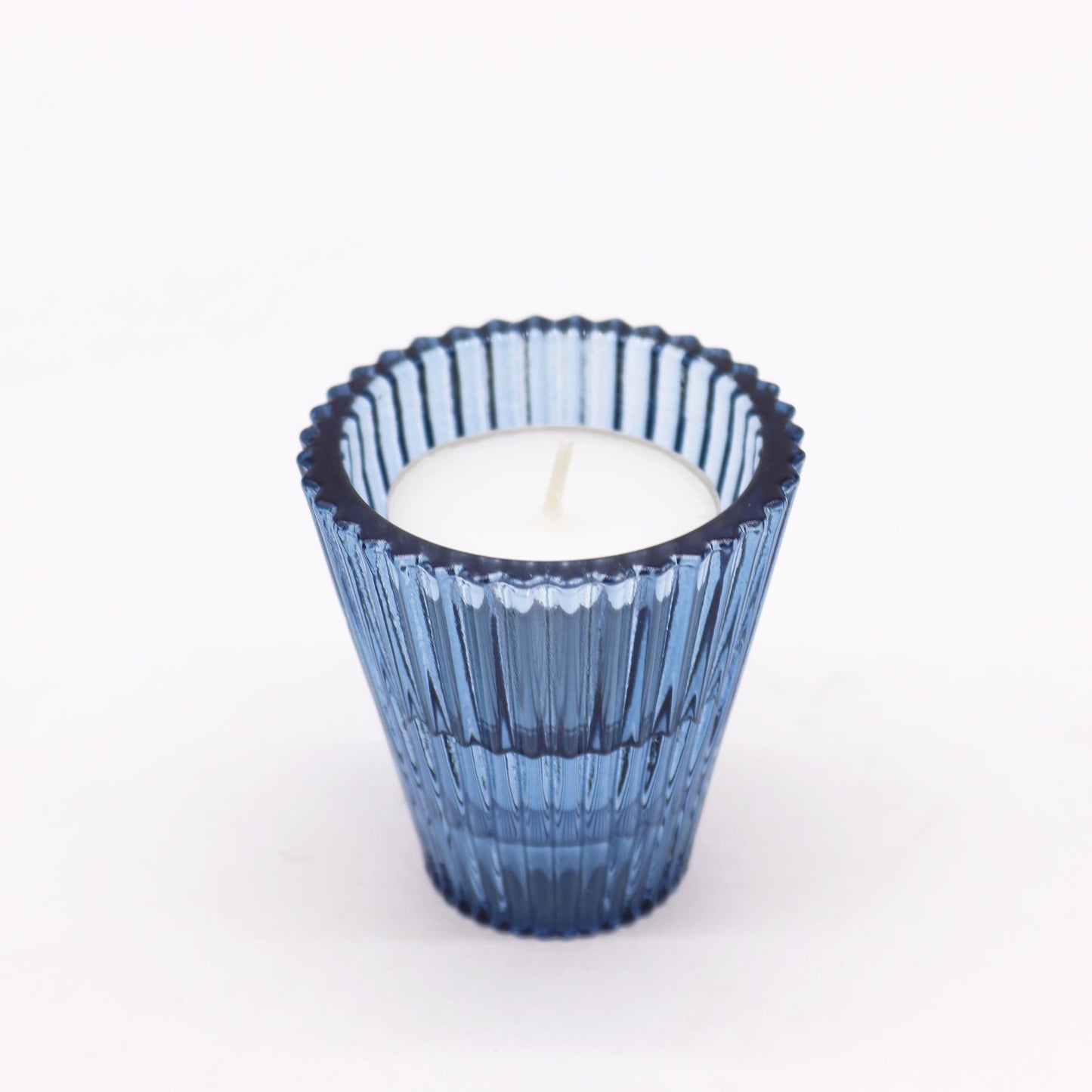 Set of 2 Flip Dinner Candle / Tealight Holder - Royal Blue
