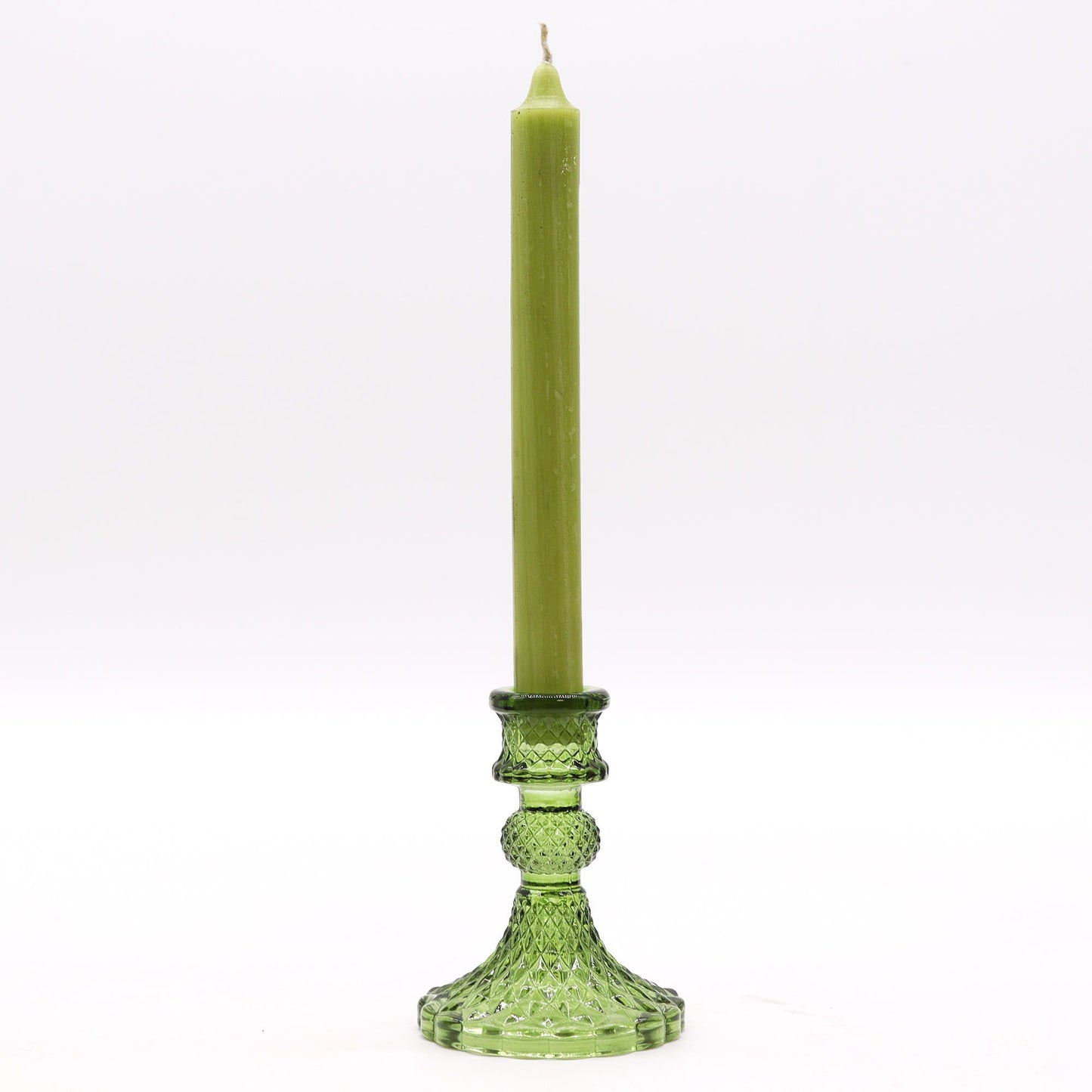 Set of 2 Vintage Dinner Candle Holder - Garden Jade