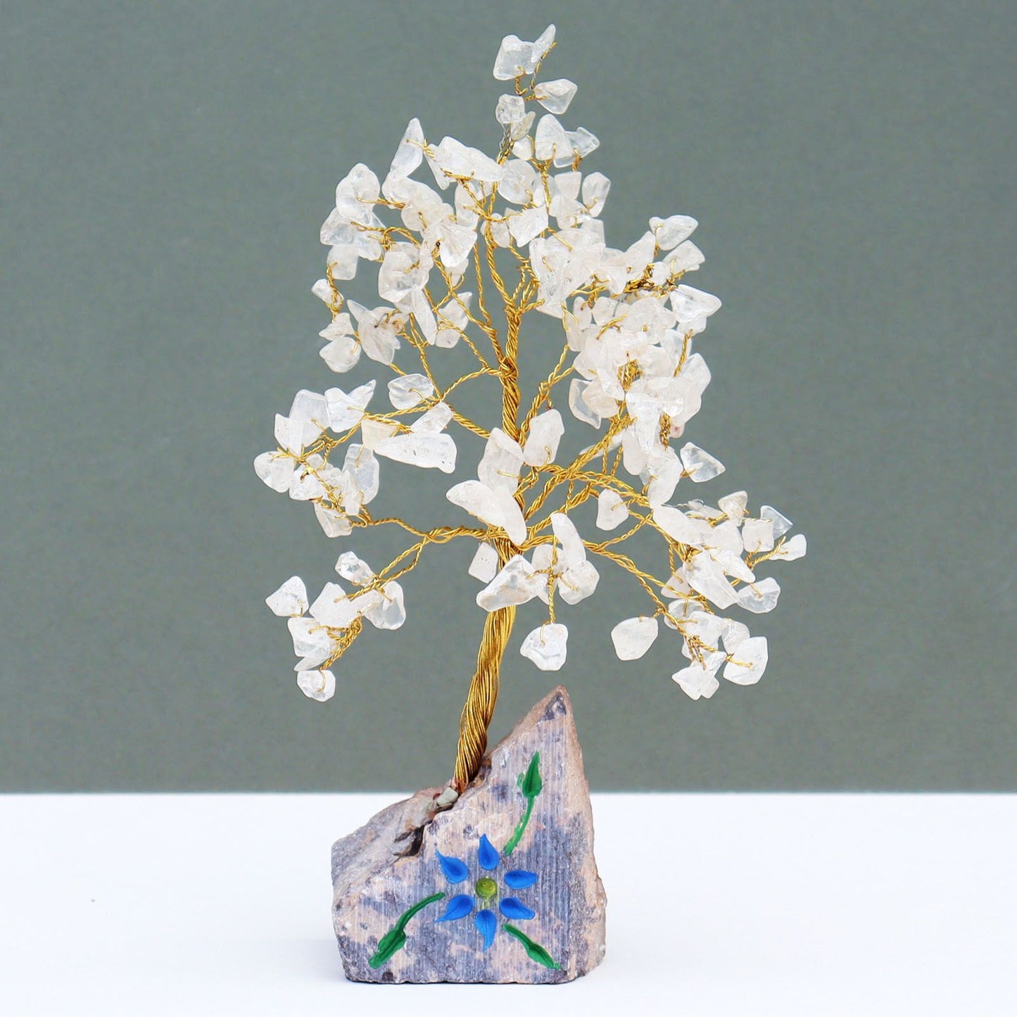 Rock Crystal Gemstone Tree - 160 Stones