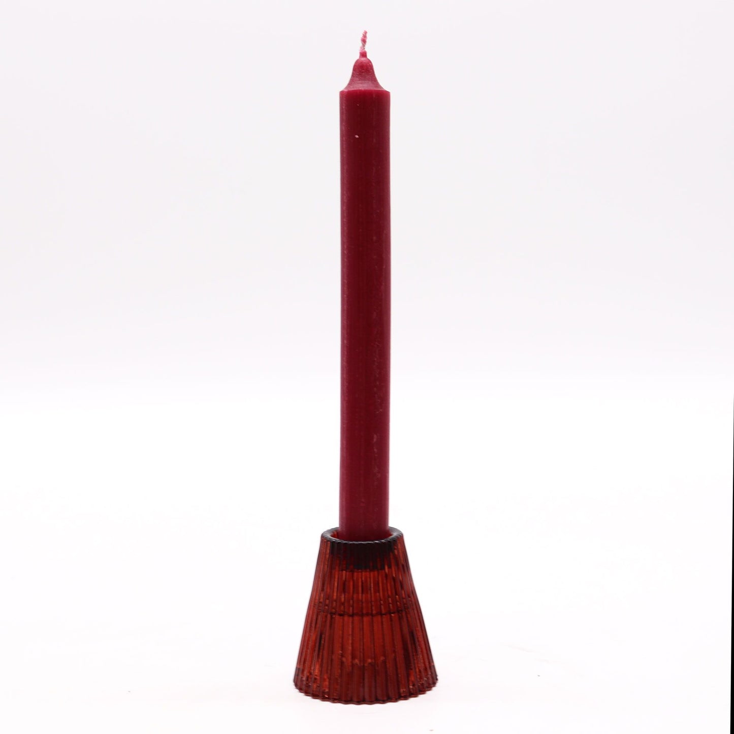 Set of 2 Flip Dinner Candle / Tealight Holder - Vampire Red