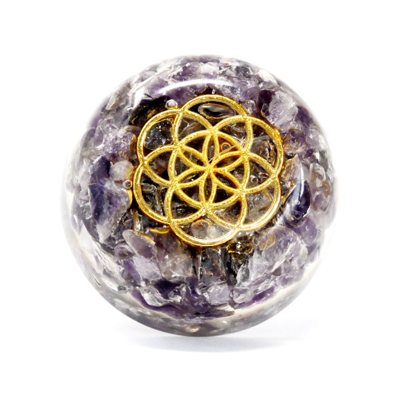 Orgonite Desk Power Packs - Amethyst Dome