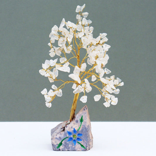 Rock Crystal Gemstone Tree - 160 Stones