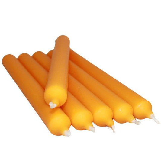 Bright Orange Dinner Candles Bulk (100)