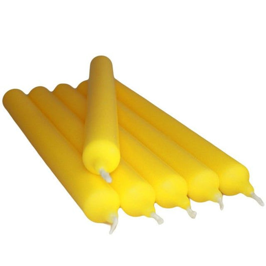 Citrus Yellow Dinner Candles Bulk (100)